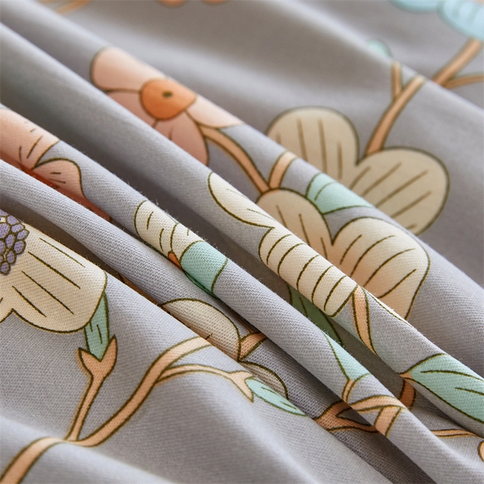 91家纺网 家纺一手货源 找家纺 杜先生 2023新款13372学生宿舍三件套纯棉三件套床单款 田园趣味