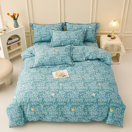 91家纺网 家纺一手货源 找家纺 （总）新款50双股澳棉印花四件套定做任意尺寸