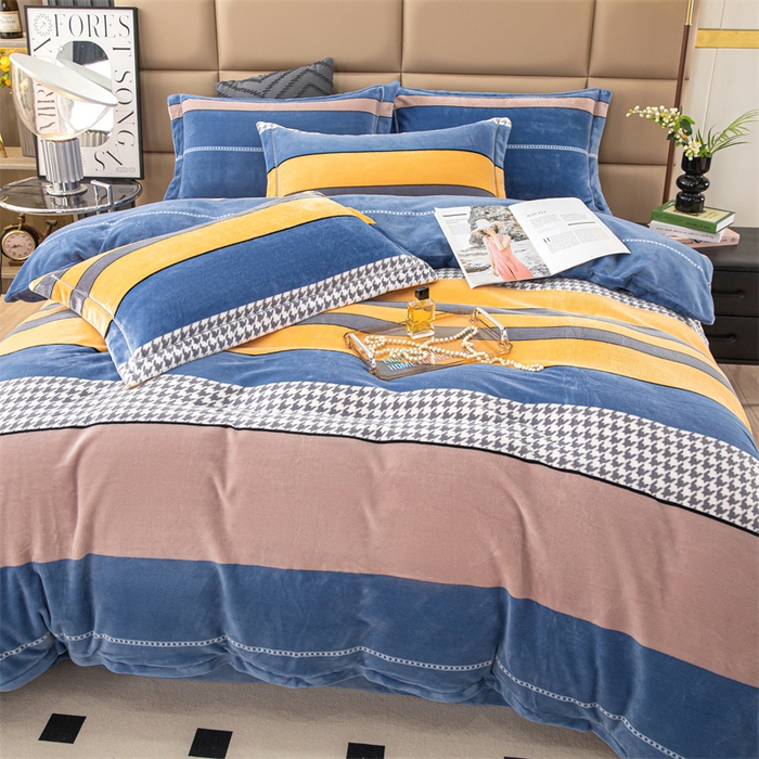 91家纺网 家纺一手货源 找家纺 （总）优姿家纺 2024新款加厚全消光牛奶棉印花四件套