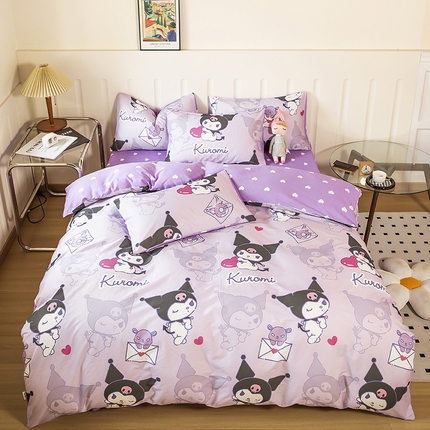 91家纺网 家纺一手货源 找家纺 （总）博雅 2023新款三丽鸥卡通全棉四件套系列--第二批