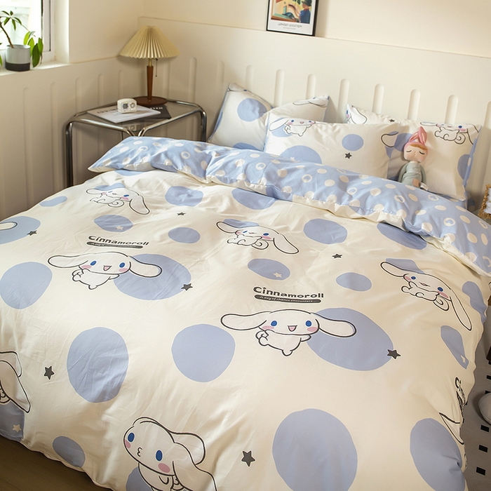 91家纺网 家纺一手货源 找家纺 （总）博雅 2023新款三丽鸥卡通全棉四件套系列--第二批