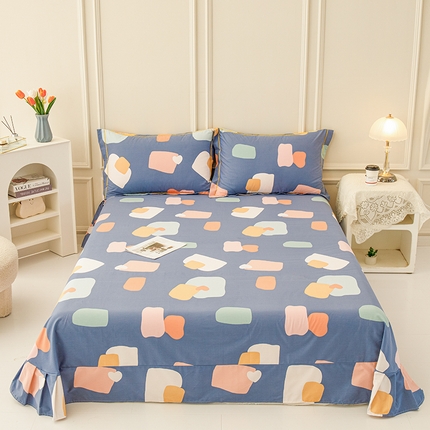 新款50双股澳棉印花单床单定做定制尺寸 布鲁可