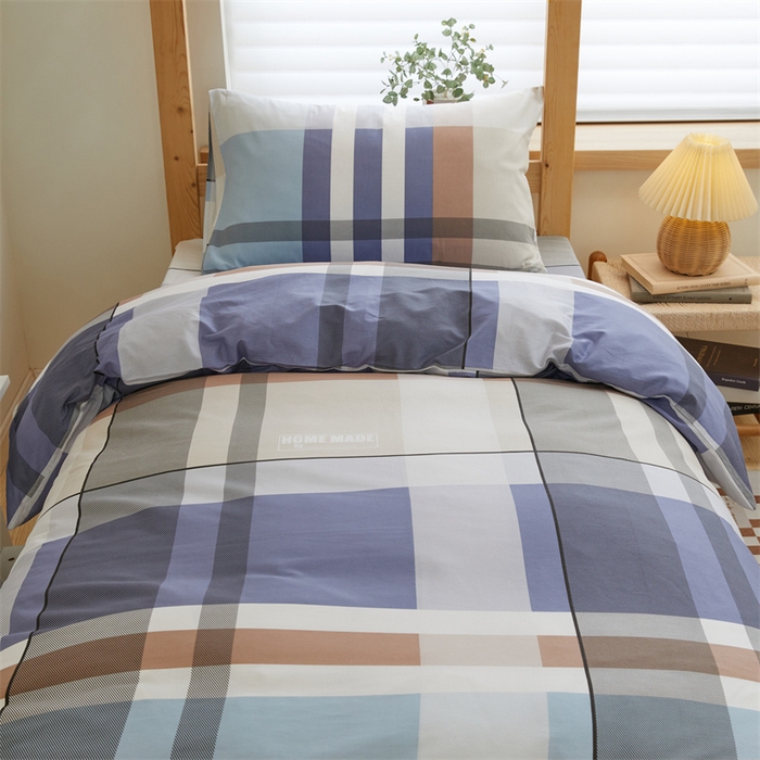 91家纺网 家纺一手货源 找家纺 杜先生 2023新款13372学生宿舍三件套纯棉三件套床单款 经典格调