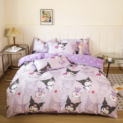 博雅 2023新款三丽鸥卡通全棉四件套系列--第二批 开心库洛米