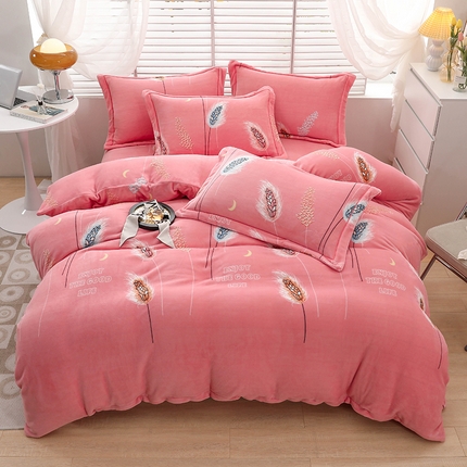 91家纺网 家纺一手货源 找家纺 （总）优姿家纺 2024新款加厚全消光牛奶棉印花四件套