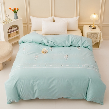 新款50双股澳棉印花被套单件定做定制任意尺寸 邹菊花开