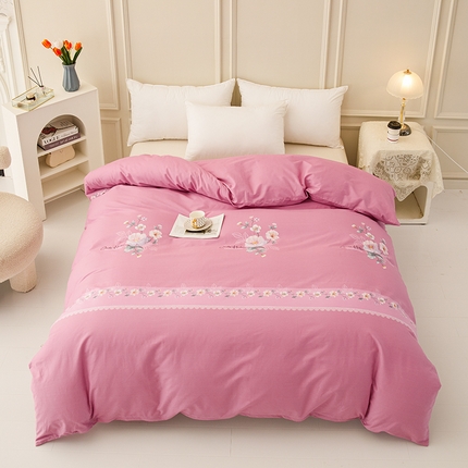 91家纺网 家纺一手货源 找家纺 新款50双股澳棉印花被套单件定做定制任意尺寸 秀丽花园