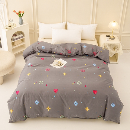 91家纺网 家纺一手货源 找家纺 新款50双股澳棉印花被套单件定做定制任意尺寸 心心相印