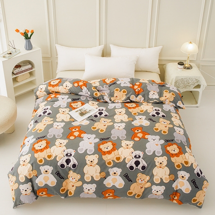 新款50双股澳棉印花被套单件定做定制任意尺寸 小熊