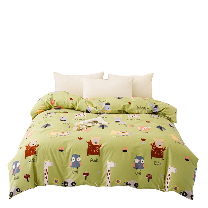 91家纺网 家纺一手货源 找家纺 新款50双股澳棉印花被套单件定做定制任意尺寸 动物世界