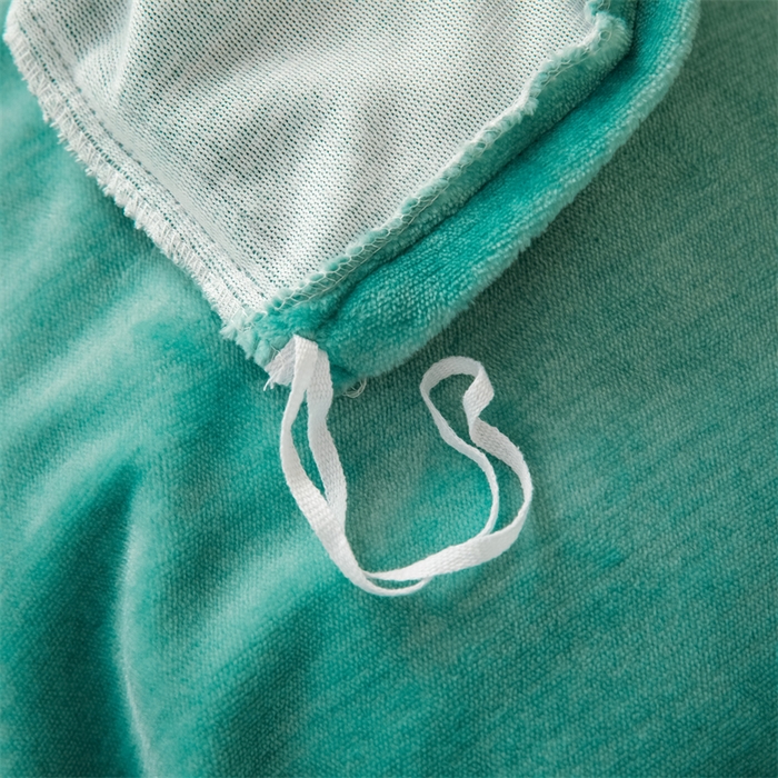 91家纺网 家纺一手货源 找家纺 新款230肌理纹纯色牛奶绒单被套定做定制尺寸 肌理纹-绿色