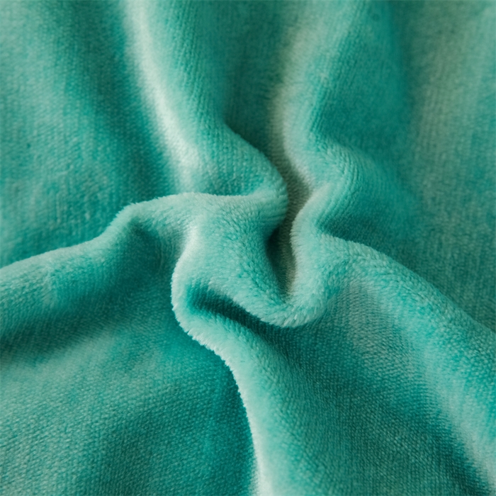 91家纺网 家纺一手货源 找家纺 新款230肌理纹纯色牛奶绒单被套定做定制尺寸 肌理纹-绿色