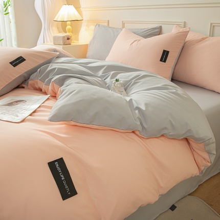 91家纺网 家纺一手货源 找家纺 （总）欣晴家纺 2023新品亲肤水洗棉磨毛织标系列三件套四件套