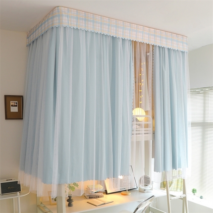 91家纺网 家纺一手货源 找家纺 （总）卓尔居 2025新款高精密导轨纯色款学生蚊帐