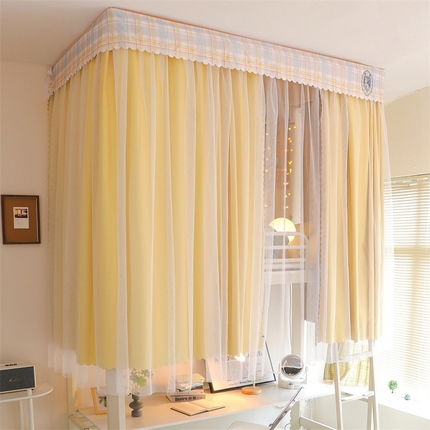 91家纺网 家纺一手货源 找家纺 （总）卓尔居 2025新款高精密导轨纯色款学生蚊帐