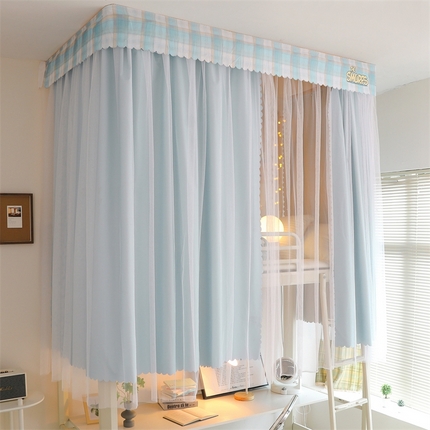 91家纺网 家纺一手货源 找家纺 （总）卓尔居 2025新款高精密导轨纯色款学生蚊帐