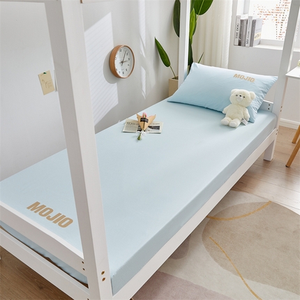 91家纺网 家纺一手货源 找家纺 （总）卡巴伦 2023新款开学季学生款全棉水洗棉刺绣单床笠-字母刺绣款