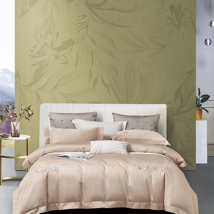 91家纺网 家纺一手货源 找家纺 （总）爱情故事 2025新款100支新疆长绒棉刺绣四件套