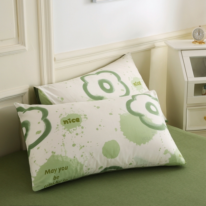 91家纺网 家纺一手货源 找家纺 权瑾家纺 全棉13372印花四件套小清新少女风直播爆款 婉茹