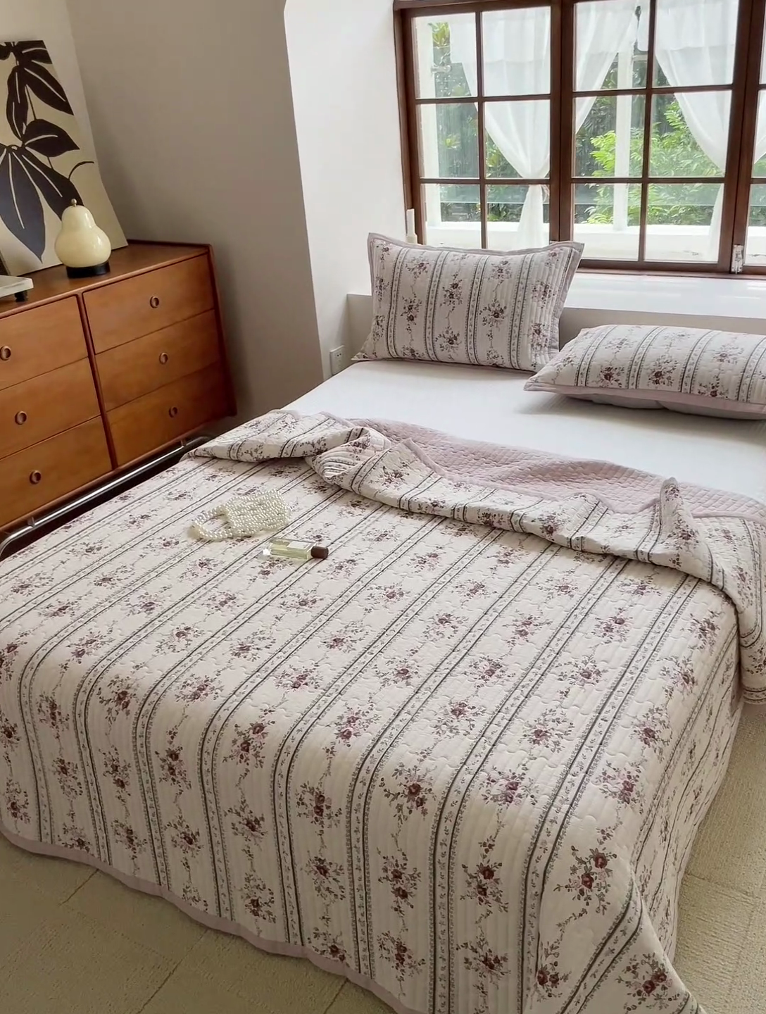 91家纺网 家纺一手货源 找家纺 美优兰 2023新款双面全棉水洗床盖 悦薇