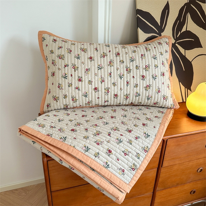 91家纺网 家纺一手货源 找家纺 美优兰 2023新款双面全棉水洗床盖 尤美