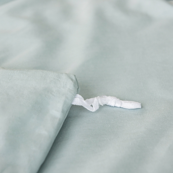 91家纺网 家纺一手货源 找家纺 丝幔 2025新款60S长绒棉埋绳全棉四件套系列 飘蓝