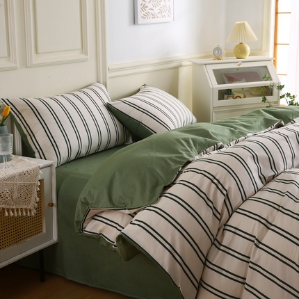 91家纺网 家纺一手货源 找家纺 （总）权瑾家纺 全棉13372印花四件套小清新少女风直播爆款