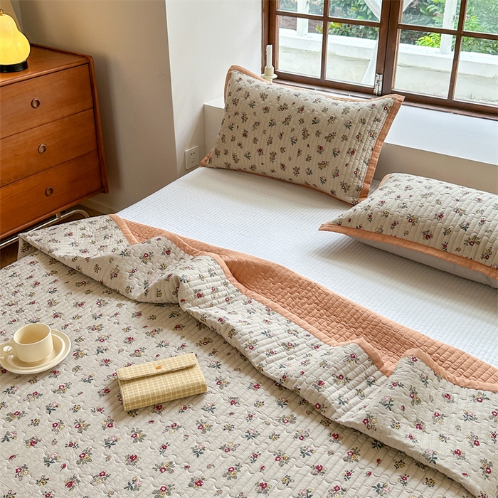 91家纺网 家纺一手货源 找家纺 美优兰 2023新款双面全棉水洗床盖 尤美