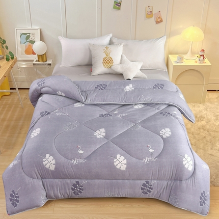 91家纺网 家纺一手货源 找家纺 （总）好欣怡家纺 2024新款洛卡棉包边款冬被被子被芯