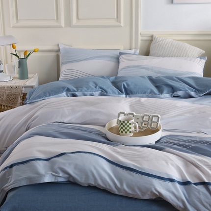 91家纺网 家纺一手货源 找家纺 （总）权瑾家纺 全棉13372印花四件套小清新少女风直播爆款