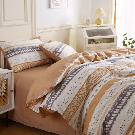 91家纺网 家纺一手货源 找家纺 （总）权瑾家纺 全棉13372印花四件套小清新少女风直播爆款