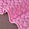 91家纺网 家纺一手货源 找家纺 索弗莱 2023新款梅花款牛奶绒床垫床护垫 粉色