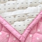 91家纺网 家纺一手货源 找家纺 索弗莱 2023新款加厚宽边牛奶绒床垫 甜蜜粉