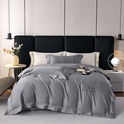 91家纺网 家纺一手货源 找家纺 （总）权瑾 直播爆款镂空长绒棉刺绣全棉纯棉四件套120支