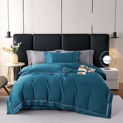 91家纺网 家纺一手货源 找家纺 （总）权瑾 直播爆款镂空长绒棉刺绣全棉纯棉四件套120支