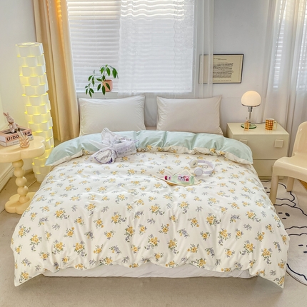 91家纺网 家纺一手货源 找家纺 （总）黑马家居 2025新款全棉喷气13070印花单被套