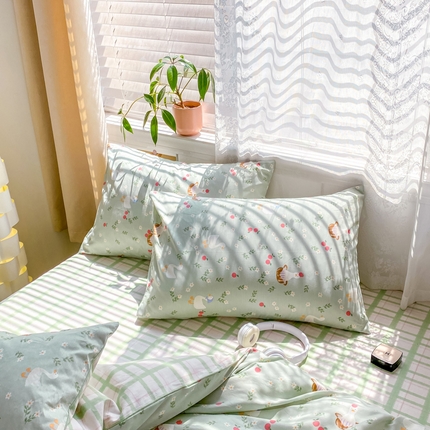 91家纺网 家纺一手货源 找家纺 （总）黑马家居 2025新款全棉喷气13070印花单品枕套