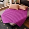 91家纺网 家纺一手货源 找家纺 索弗莱 2023新款梅花款牛奶绒床垫床护垫 紫色