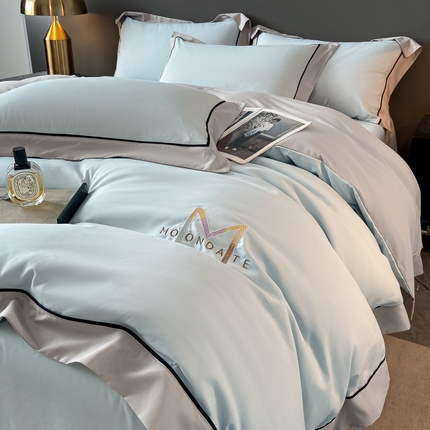 91家纺网 家纺一手货源 找家纺 （总）遇见家居生活馆 2025新款亲肤棉磨毛刺绣四件套（控价：标准128，加大138）