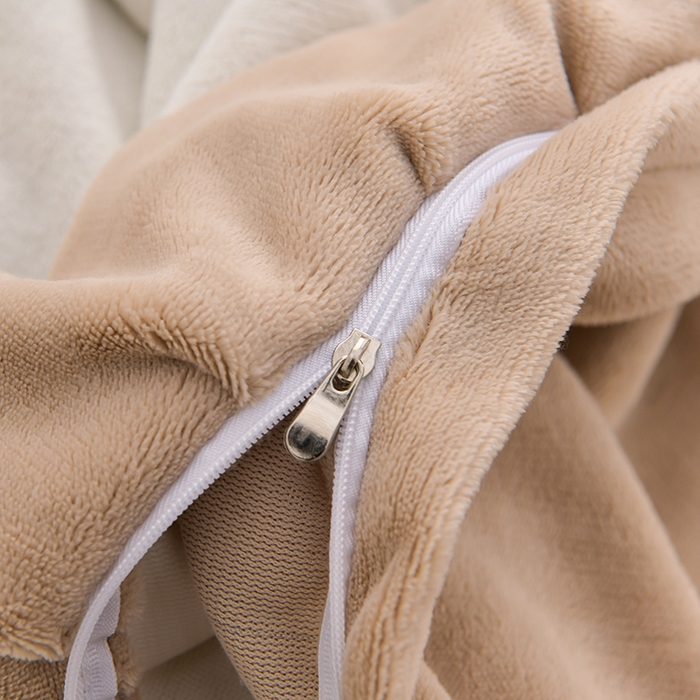 91家纺网 家纺一手货源 找家纺 氧家 2025款韩版纯色双层花边加厚牛奶绒四件套  素颜-高雅白