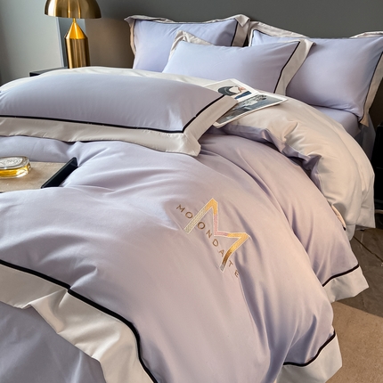 91家纺网 家纺一手货源 找家纺 （总）遇见家居生活馆 2025新款亲肤棉磨毛刺绣四件套（控价：标准128，加大138）