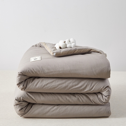  格子铺 2023新款全棉水洗棉立体棉花被 立体黑