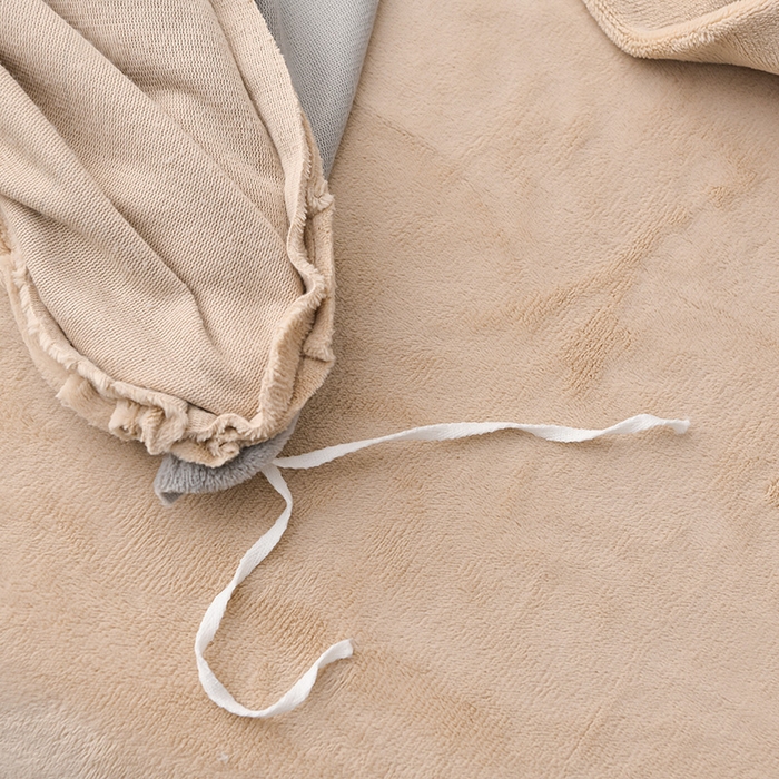 91家纺网 家纺一手货源 找家纺 氧家 2025款韩版纯色双层花边加厚牛奶绒四件套  素颜-卡琪