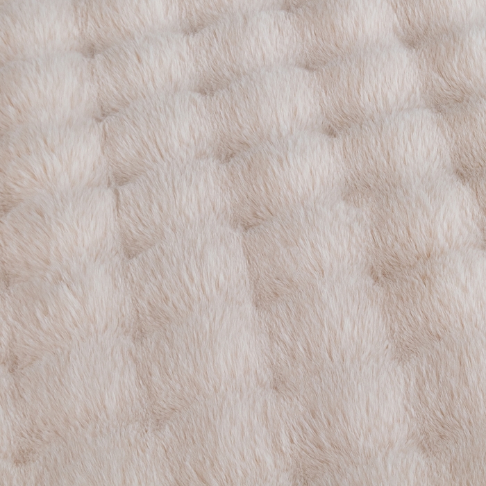 91家纺网 家纺一手货源 找家纺 2025新款A面泡泡兔毛绒B面牛奶绒双面毛毯 米白