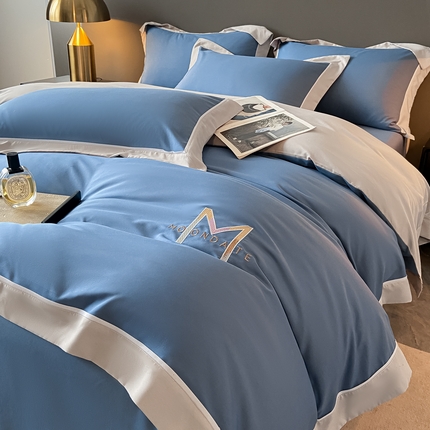 91家纺网 家纺一手货源 找家纺 （总）遇见家居生活馆 2025新款亲肤棉磨毛刺绣四件套（控价：标准128，加大138）