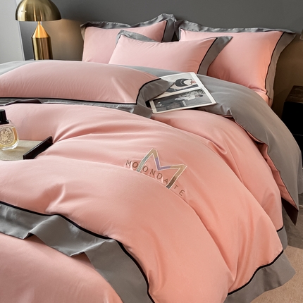 91家纺网 家纺一手货源 找家纺 （总）遇见家居生活馆 2025新款亲肤棉磨毛刺绣四件套（控价：标准128，加大138）