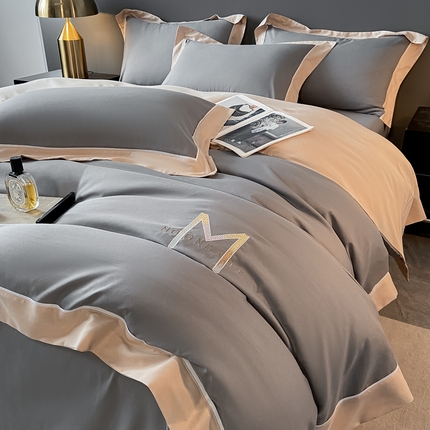 91家纺网 家纺一手货源 找家纺 （总）遇见家居生活馆 2025新款亲肤棉磨毛刺绣四件套（控价：标准128，加大138）