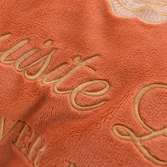 91家纺网 家纺一手货源 找家纺 氧家 2025款韩版纯色双层花边加厚牛奶绒四件套  素颜-橙橘色