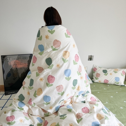 N先生 2023新款13372全棉印花四件套 五彩郁金