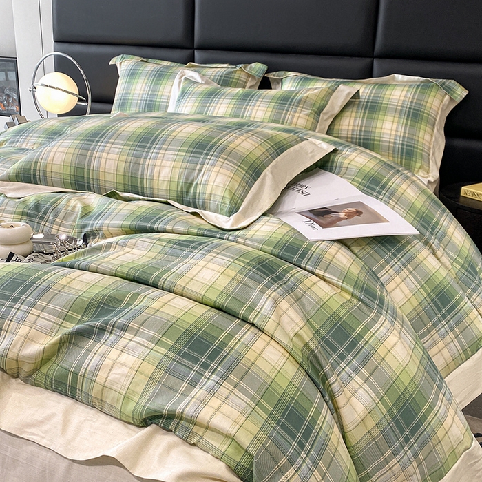 91家纺网 家纺一手货源 找家纺 金奇达 2024新款全棉宽边轻奢四件套 沃格